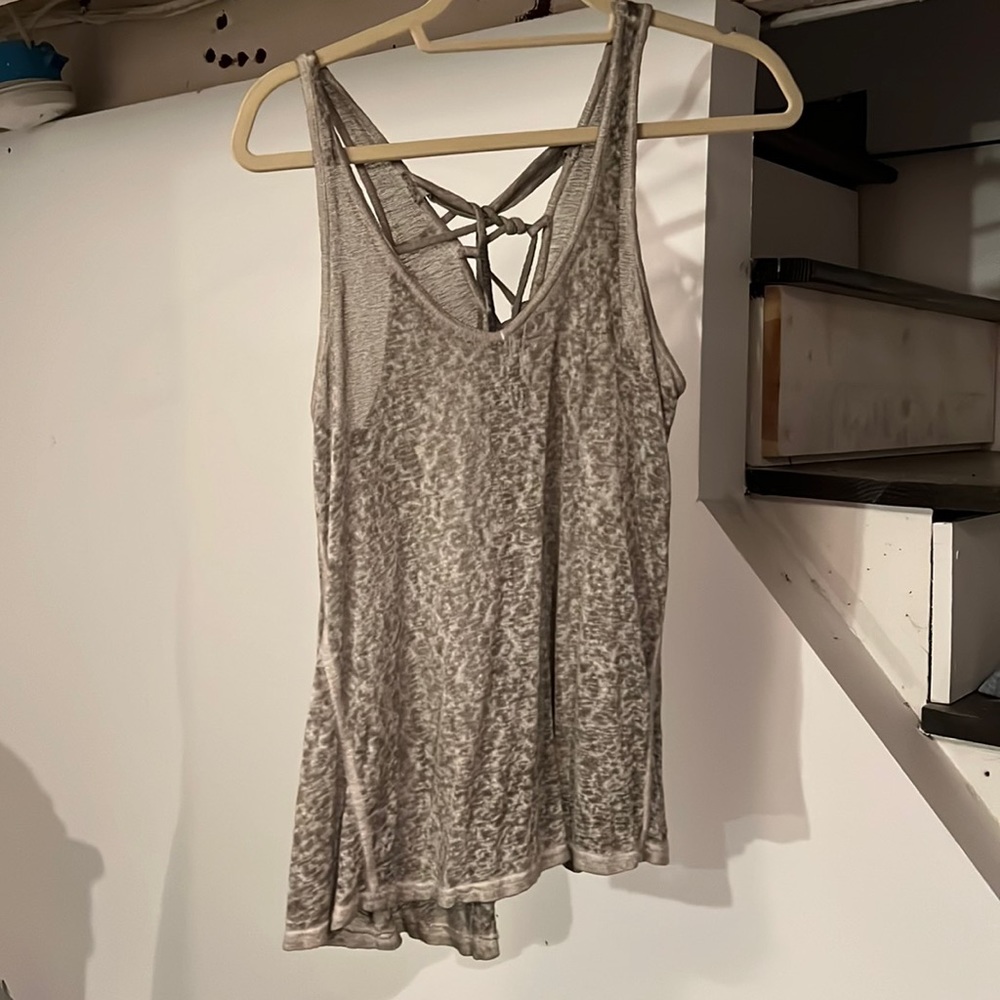Gray Vintage Havana Braided Tank